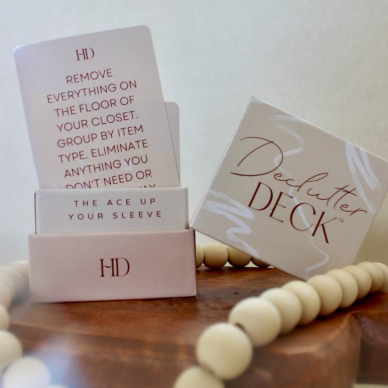 organizing prompt cards declutter deck