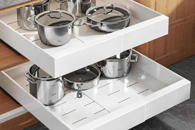 Real Simple article featuring 10 common kitchen storage mistakes and professional organizer tips for creating a more functional space