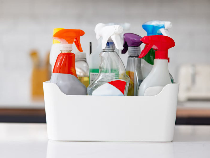 Good Housekeeping article about where to store cleaning products for better home organization and safety
