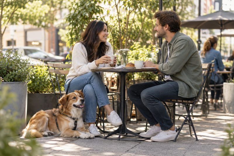 Hack Decks article about taking your dog on a first date, with practical tips for creating a fun and comfortable experience for both people and pets