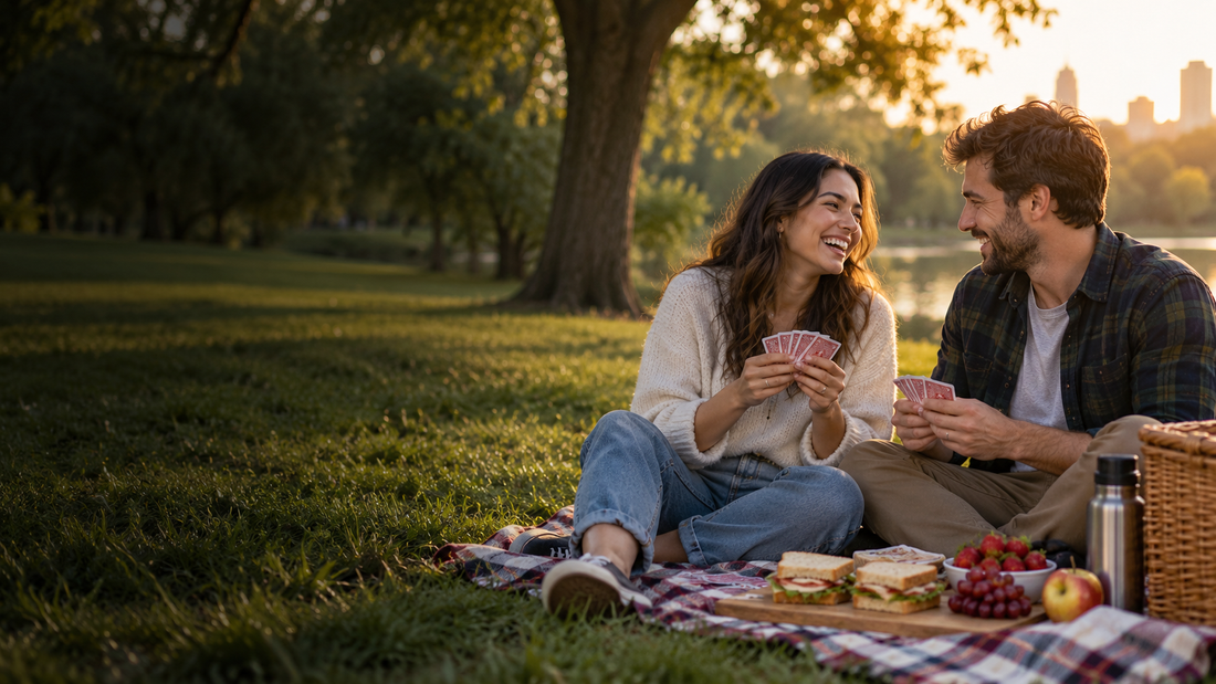 Hack Decks article featuring six cheap date ideas for couples who want to have fun, connect, and spend less