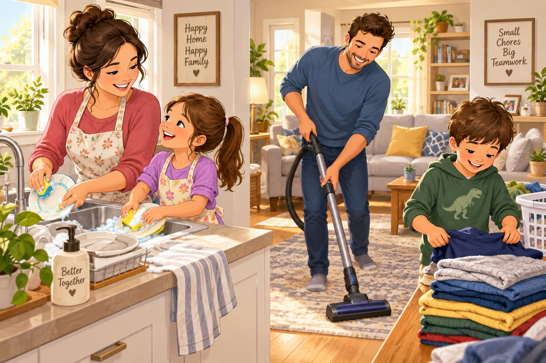 Hack Decks article about age-appropriate chores that help kids build responsibility, independence, and lasting household habits