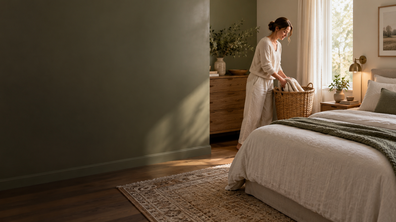 Hack Decks article about decluttering and organizing your bedroom to create a calmer, more relaxing space