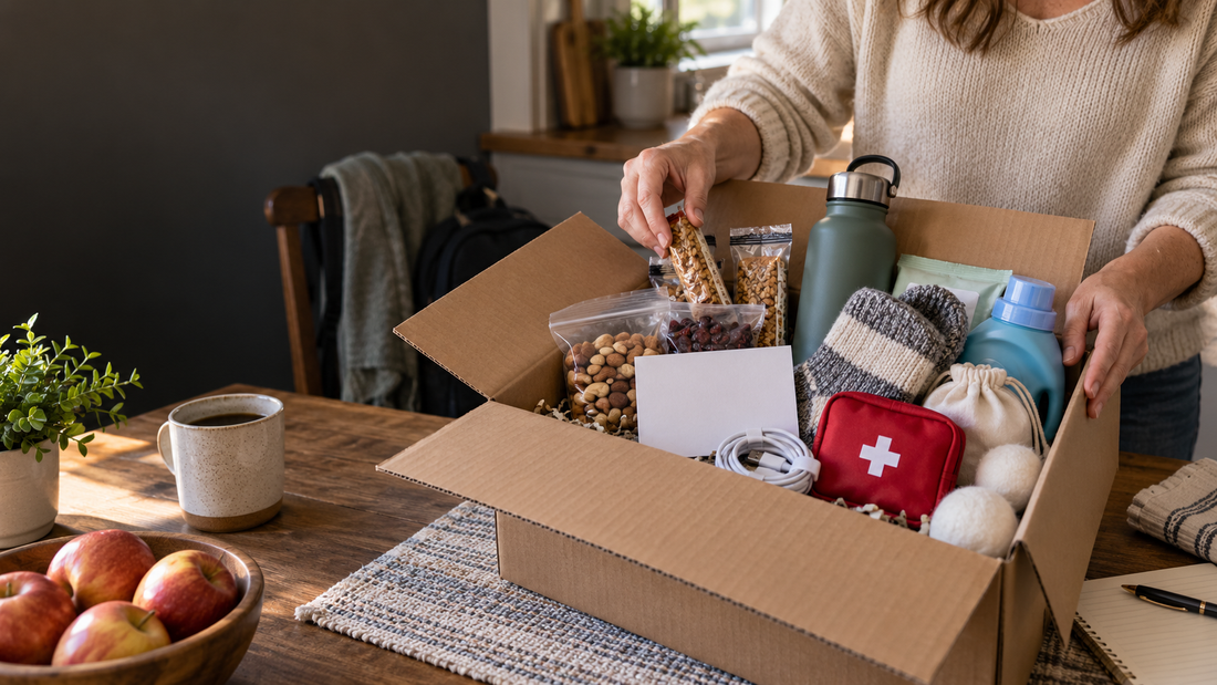 Hack Decks article featuring practical college care package ideas with useful items students will actually use