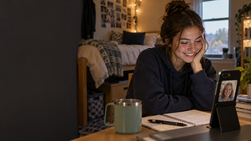 Hack Decks article about college freshman communication and how parents can stay connected while supporting student independence