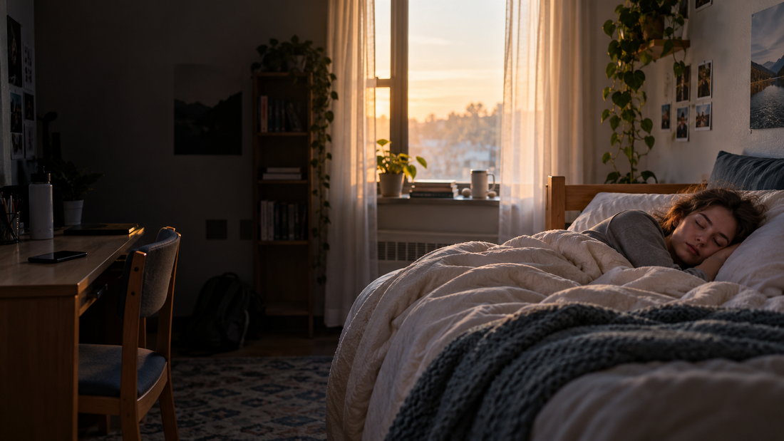 Hack Decks article about sleep and mental health in college, with nine practical tips to help students rest better and manage everyday college life