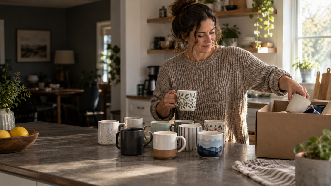 Hack Decks article about decluttering and organizing mugs with Declutter Deck using simple pick-a-card prompts