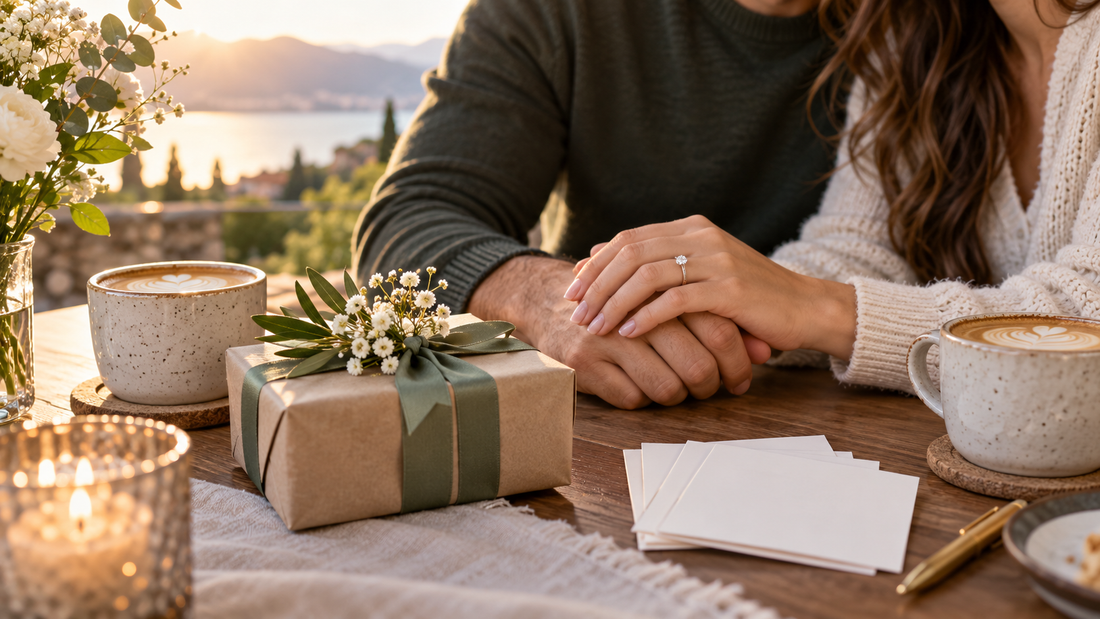 Hack Decks article featuring Date Deck as a practical engagement gift idea for couples who want easy, creative date nights