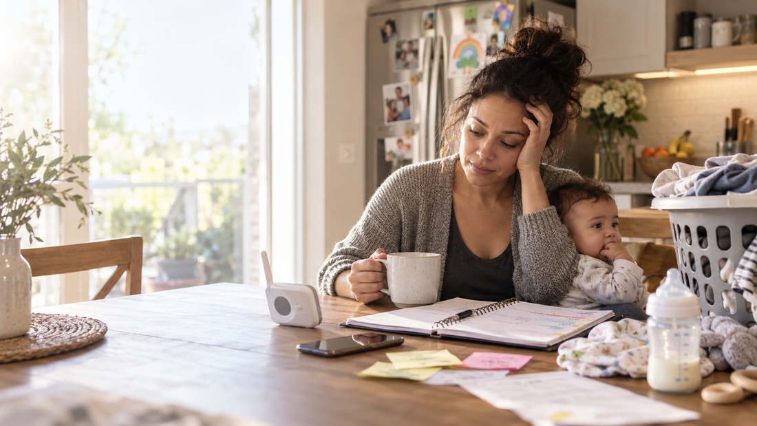 Hack Decks article about the mental load of motherhood and the constant planning, remembering, and decision-making that can make everyday life feel overwhelming