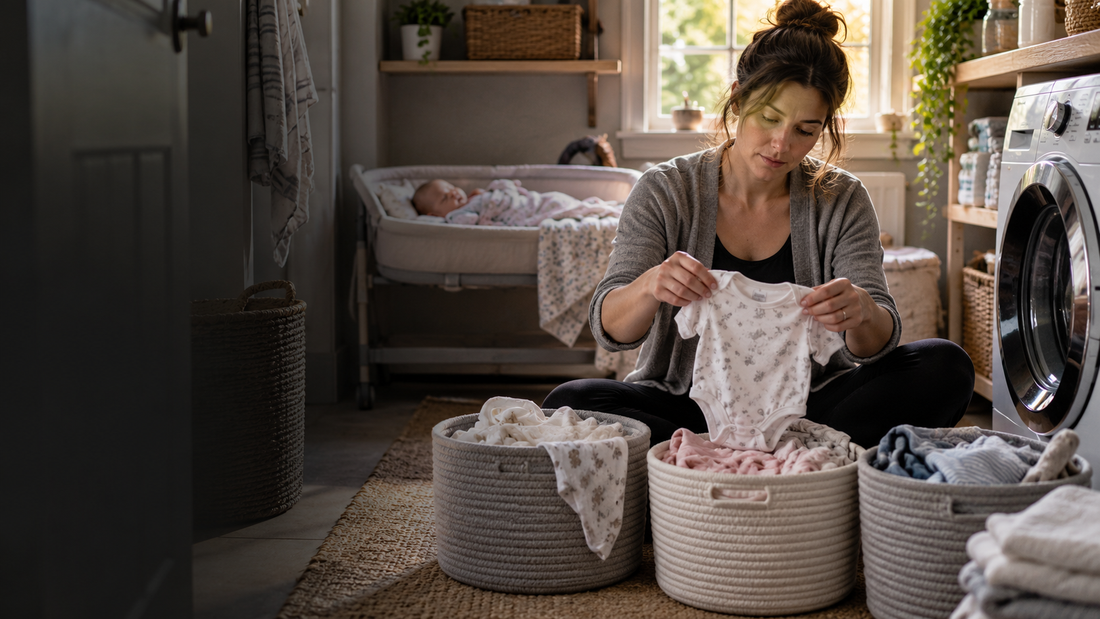 Hack Decks article about catching up on laundry quickly with simple 10-minute tidying tasks for busy homes