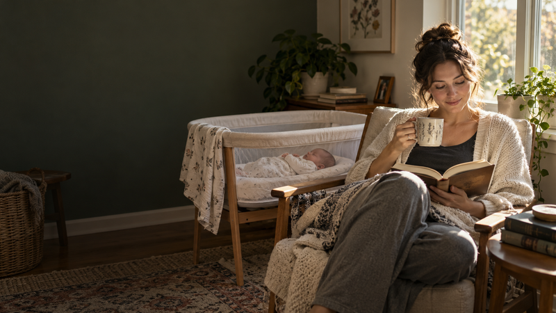Hack Decks article about self-care for new moms and practical ways to make time for rest, support, and personal needs