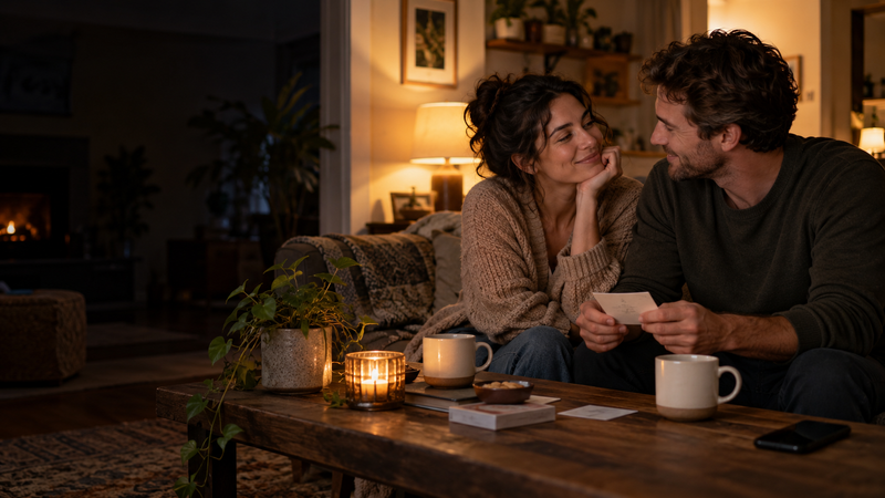 Hack Decks article about reconnecting with your partner through simple, meaningful ways to spend time together when life gets busy
