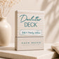 Declutter Deck: Kids & Family Edition by Hack Decks on wooden platform