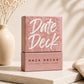 Date Deck card box with Hack Decks branding on a light background