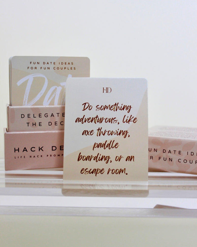 Date Deck and product cards showing a Date Deck prompt.