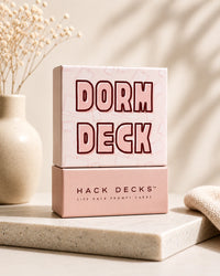 Dorm Deck for new college students and dorm room organization by Hack Decks
